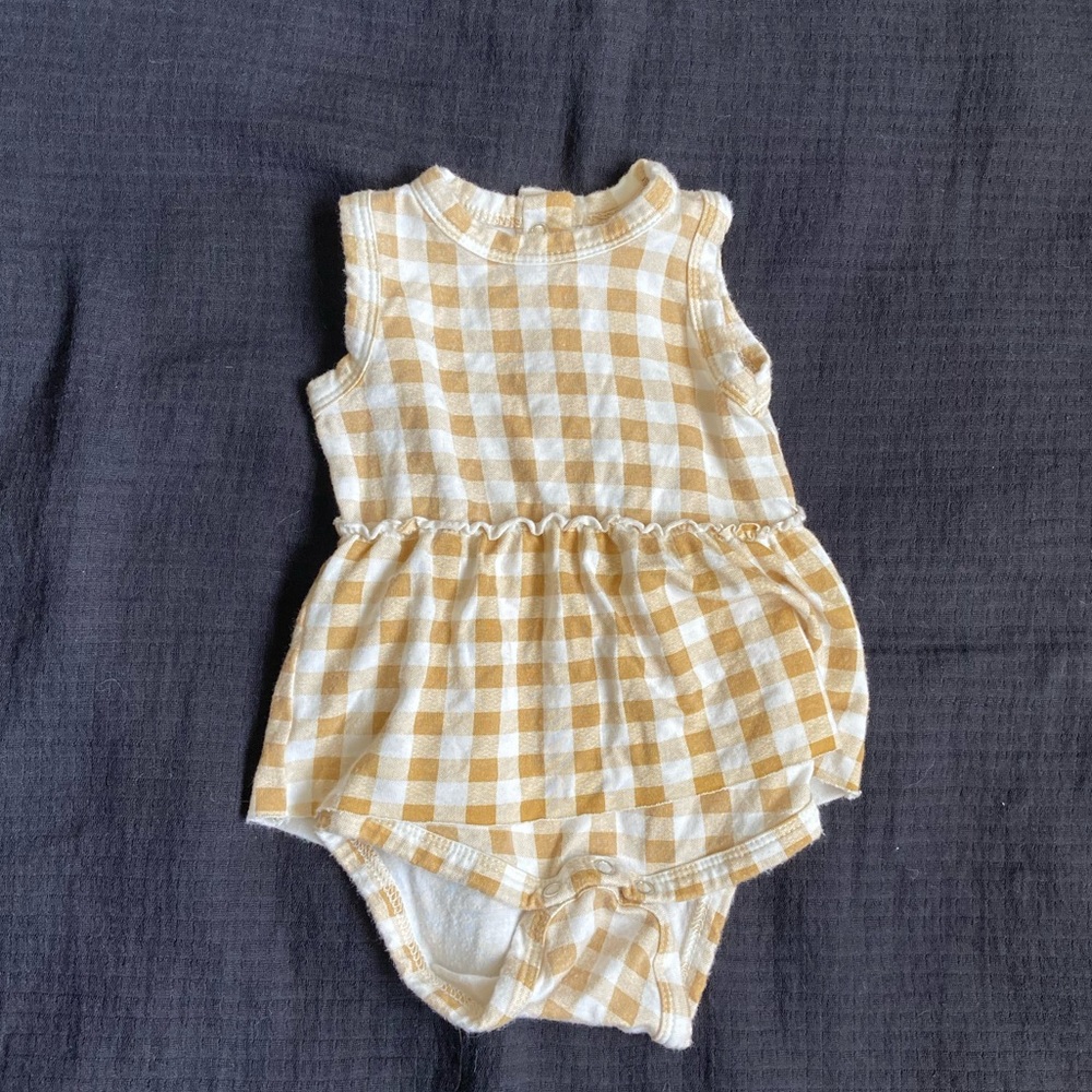SpearmintLOVE newborn skirted bodysuit